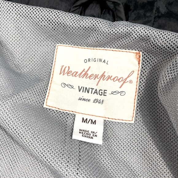 Weatherproof - Vintage Hooded Rain Jacket - Black - Medium - Picture 9 of 9